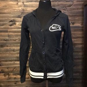 Nike button up hoodie
